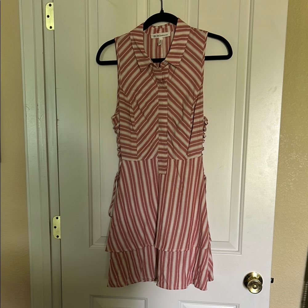BCBGeneration Striped Sleeveless Dress